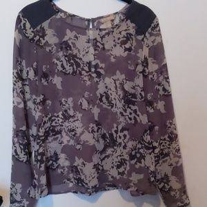 Open Back Floral Blouse